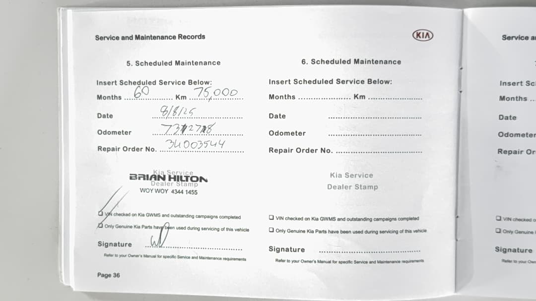 Service History