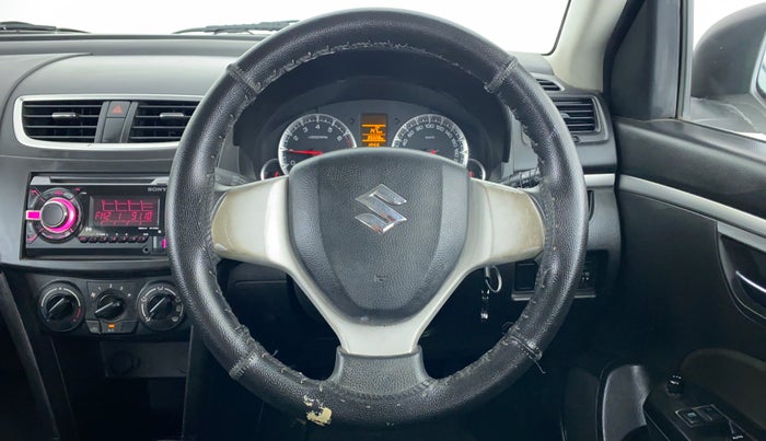 2014 Maruti Swift VXI D, Petrol, Manual, 35,206 km, Steering Wheel Close Up