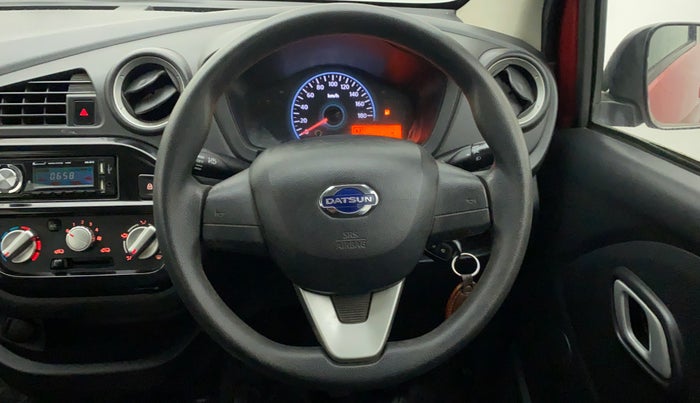 2018 Datsun Redi Go S 1.0 AMT, Petrol, Automatic, 45,959 km, Steering Wheel Close Up