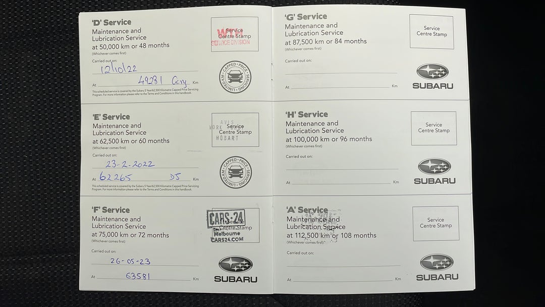 2020 Subaru Forester 2.5i (awd), Automatic, 63583 km, Service History