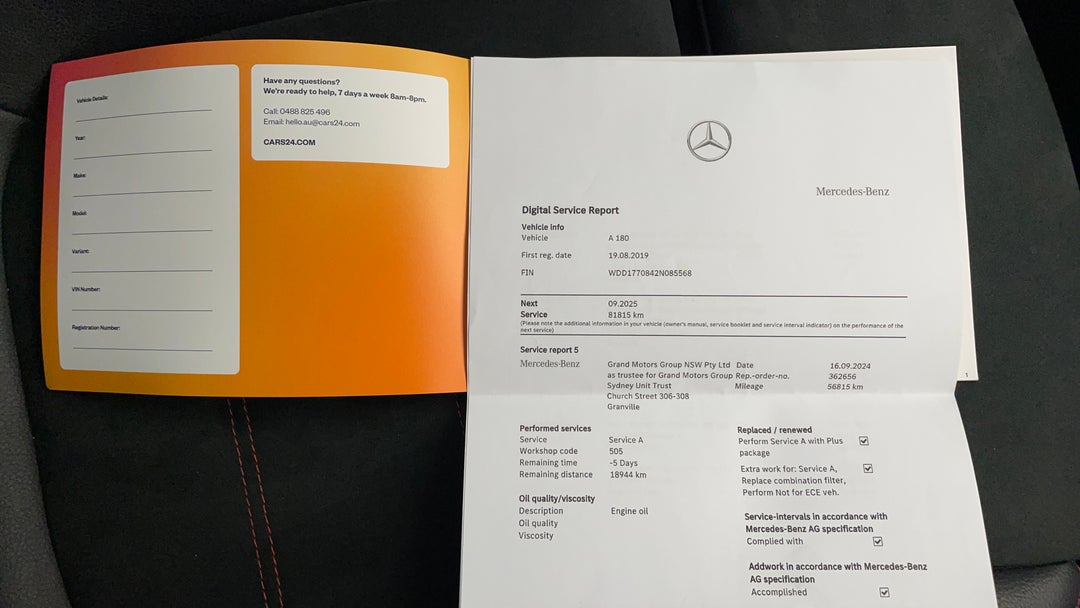 2019 Mercedes-benz A180 A180, Automatic, 56946 km, Service History