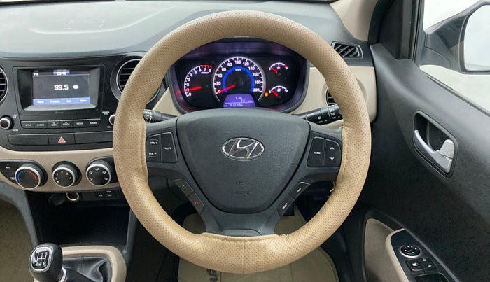 2017 Hyundai Grand i10 SPORTZ 1.2 KAPPA VTVT, Petrol, Manual, 41,018 km, Steering Wheel Close Up