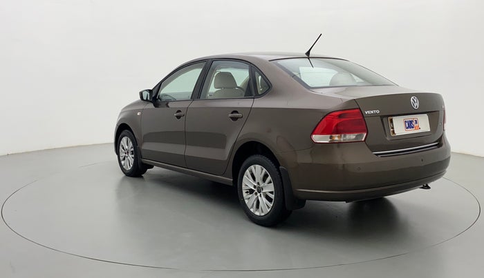 2015 Volkswagen Vento HIGHLINE TDI AT, Diesel, Automatic, 60,597 km, Left Back Diagonal