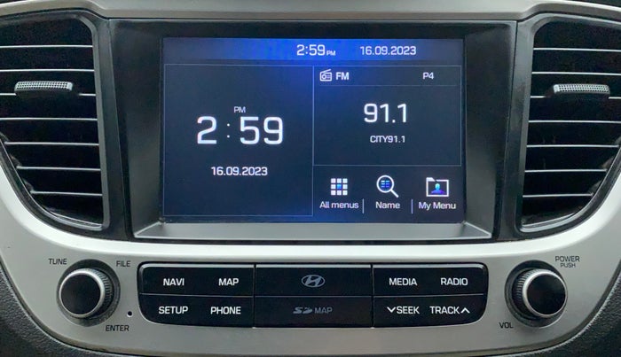 2018 Hyundai Verna 1.6 VTVT SX (O) AT, Petrol, Automatic, 46,795 km, Infotainment System