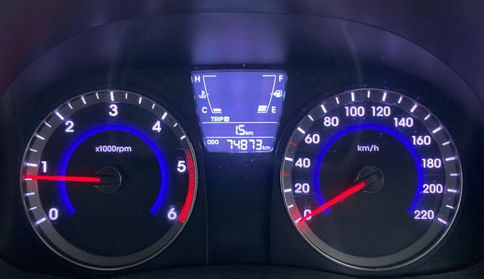 2015 Hyundai Verna FLUIDIC 1.6 CRDI S, Diesel, Manual, 74,936 km, Odometer Image