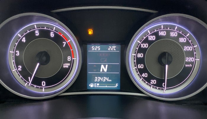 2019 Maruti Dzire VXI AMT, Petrol, Automatic, 33,434 km, Odometer Image