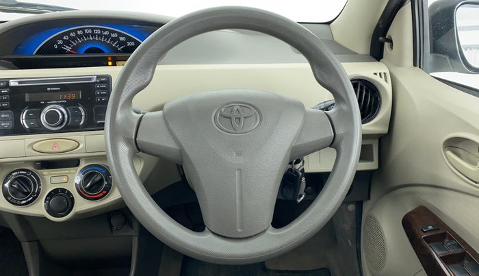 2014 Toyota Etios G, Petrol, Manual, 38,687 km, Steering Wheel Close Up