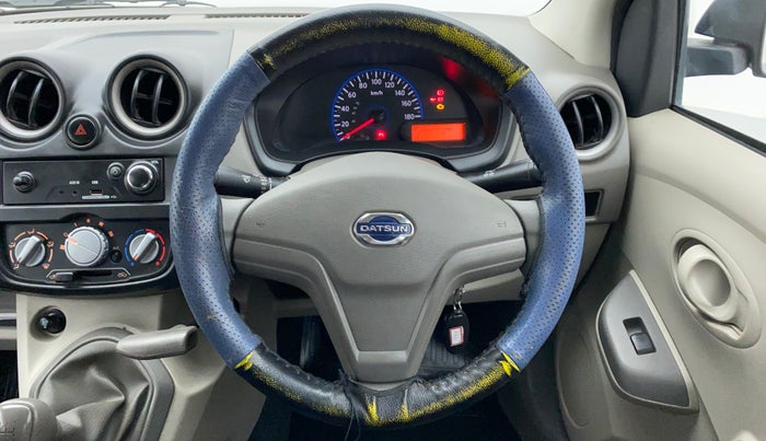 2015 Datsun Go Plus T, Petrol, Manual, 23,949 km, Steering Wheel Close Up