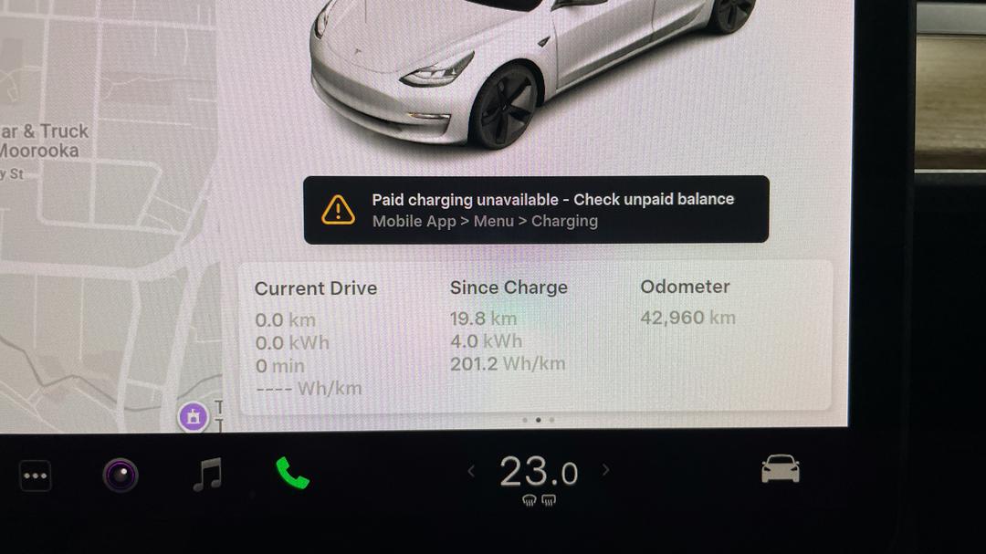 2021 Tesla Model 3 Standard Range Plus RWD, Automatic, 42960 km, Odometer View