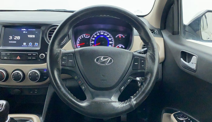 2017 Hyundai Grand i10 Sportz(O) 1.2 MT, Petrol, Manual, 35,162 km, Steering Wheel Close Up