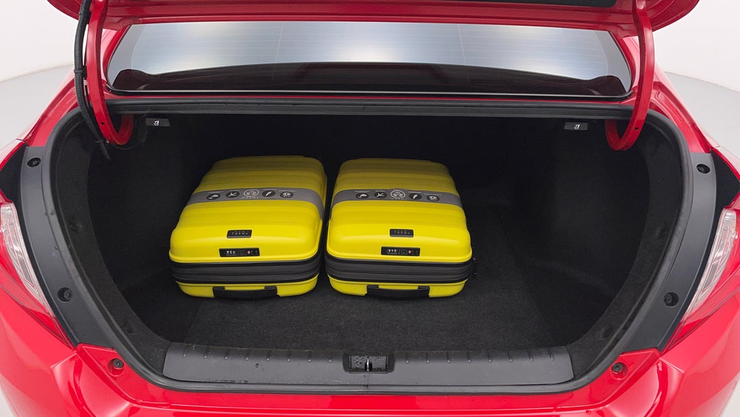 Boot Inside View with Luggage