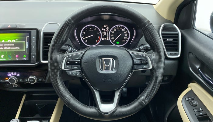 2021 Honda City V CVT, Petrol, Automatic, 2,374 km, Steering Wheel Close Up