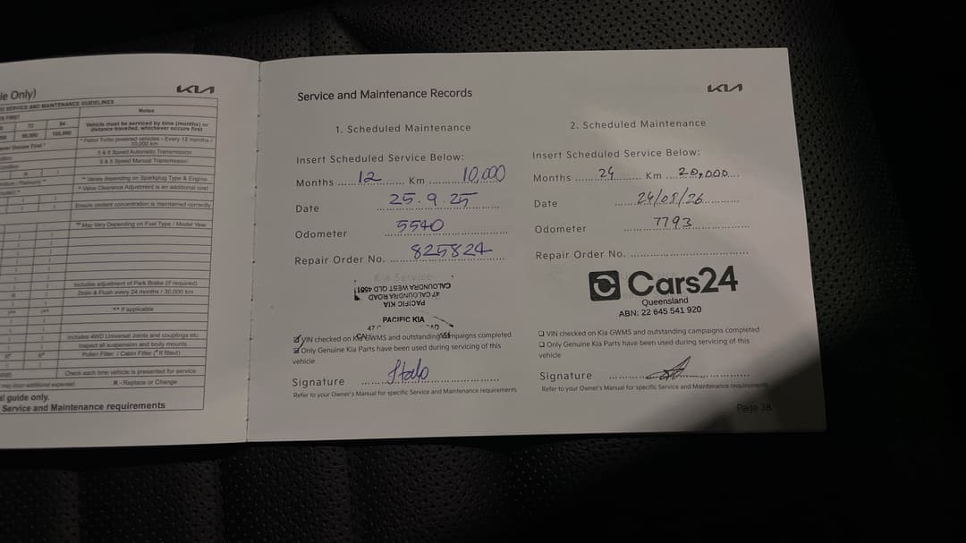 2024 Kia Cerato Gt, Automatic, 7617 km, Service History