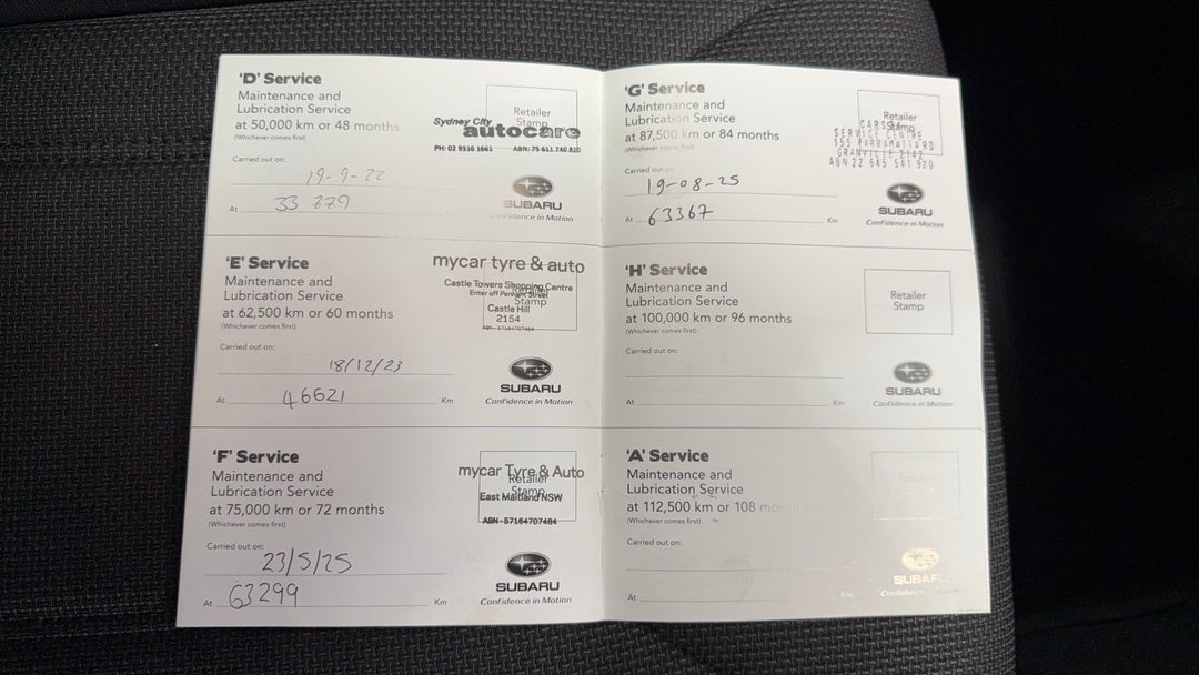 2018 Subaru Impreza 2.0i (awd), Automatic, 63367 km, Service History