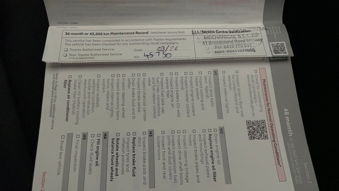 2023 Toyota Corolla Ascent Sport Hybrid, Automatic, 48738 km, Service History