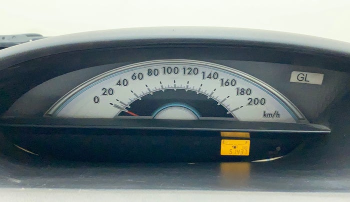 2011 Toyota Etios Liva G, Petrol, Manual, 51,437 km, Odometer Image