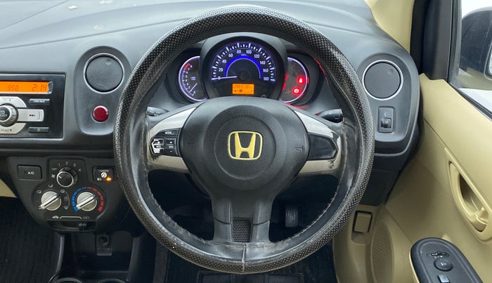 2015 Honda Amaze 1.2 SMT I VTEC, CNG, Manual, 96,586 km, Steering Wheel Close Up