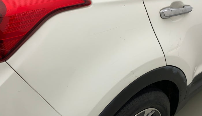 2018 Hyundai Creta SX AT 1.6 PETROL, Petrol, Automatic, 68,036 km, Right quarter panel - Slightly dented