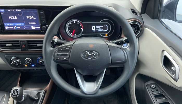 2022 Hyundai AURA SX 1.2, Petrol, Manual, 23,933 km, Steering Wheel Close Up