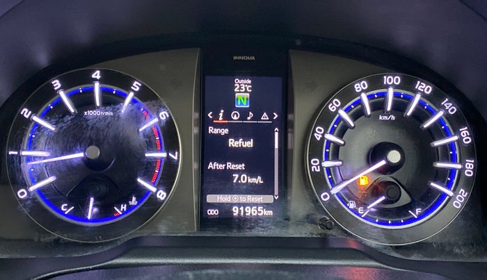 2017 Toyota Innova Crysta 2.7 ZX AT 7 STR, Petrol, Automatic, 91,994 km, Odometer Image