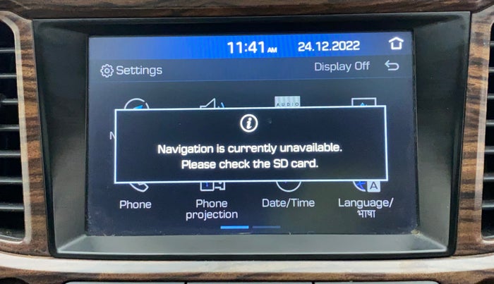 2017 Hyundai Verna 1.6 SX VTVT (O), Petrol, Manual, 99,406 km, Infotainment system - GPS Card not working/missing