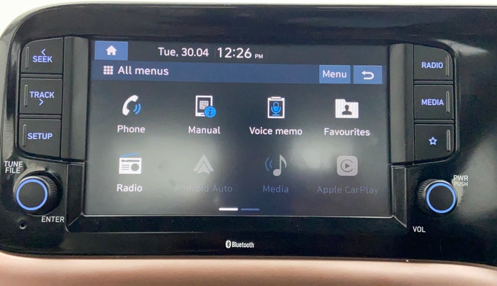 2021 Hyundai AURA SX PLUS 1.2 AMT, Petrol, Automatic, 38,710 km, Touchscreen Infotainment System