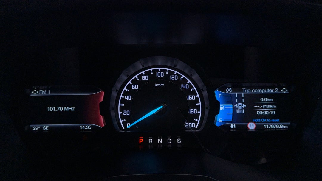 2021 Ford Ranger Wildtrak 2.0 (4x4), Automatic, 117979 km, Odometer View