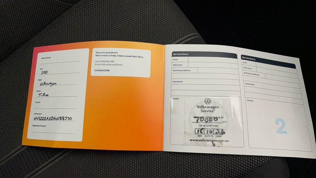 2021 Volkswagen T-roc 110tsi Style, Automatic, 57086 km, Service History