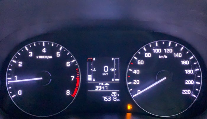 2017 Hyundai Creta 1.6 SX PLUS PETROL, Petrol, Manual, 75,451 km, Odometer Image