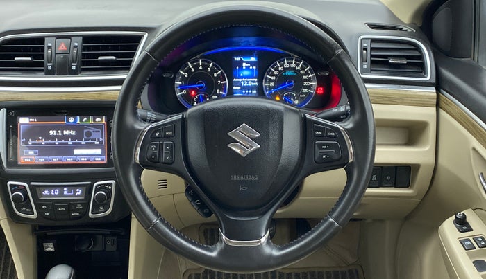 2019 Maruti Ciaz ALPHA 1.5 AT SHVS, Petrol, Automatic, 50,335 km, Steering Wheel Close Up