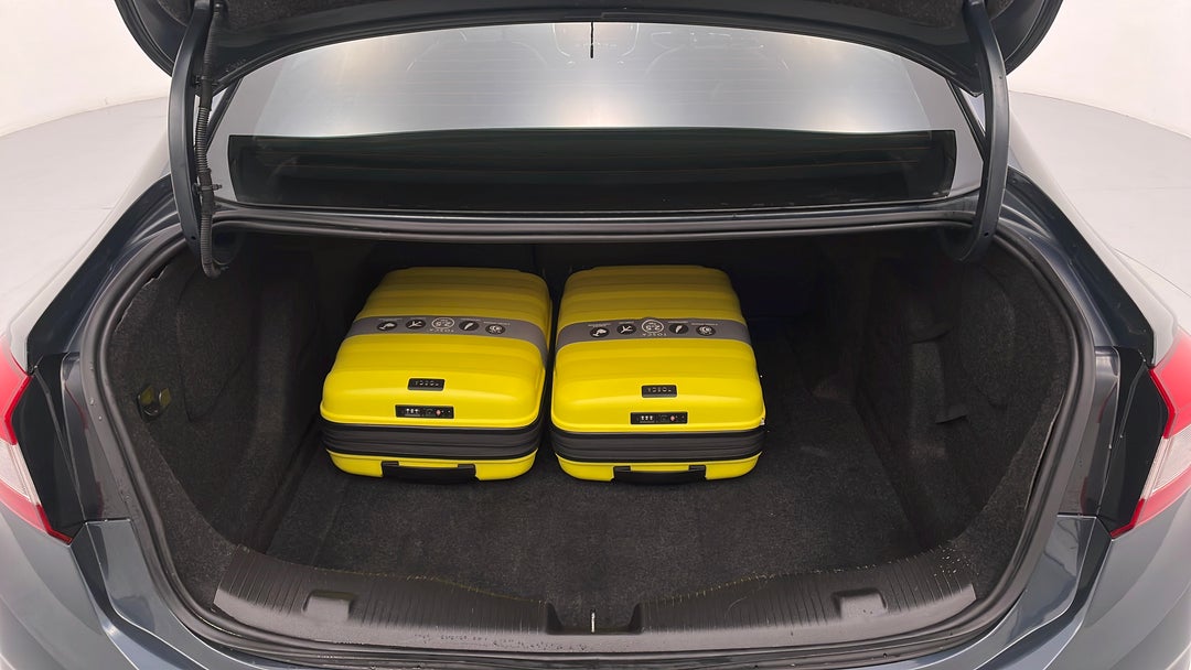 Boot Inside View with Luggage