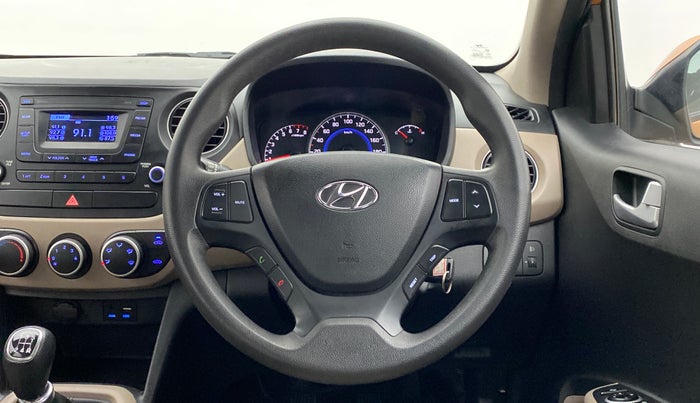 2016 Hyundai Grand i10 SPORTZ 1.2 KAPPA VTVT, Petrol, Manual, 43,428 km, Steering Wheel Close Up