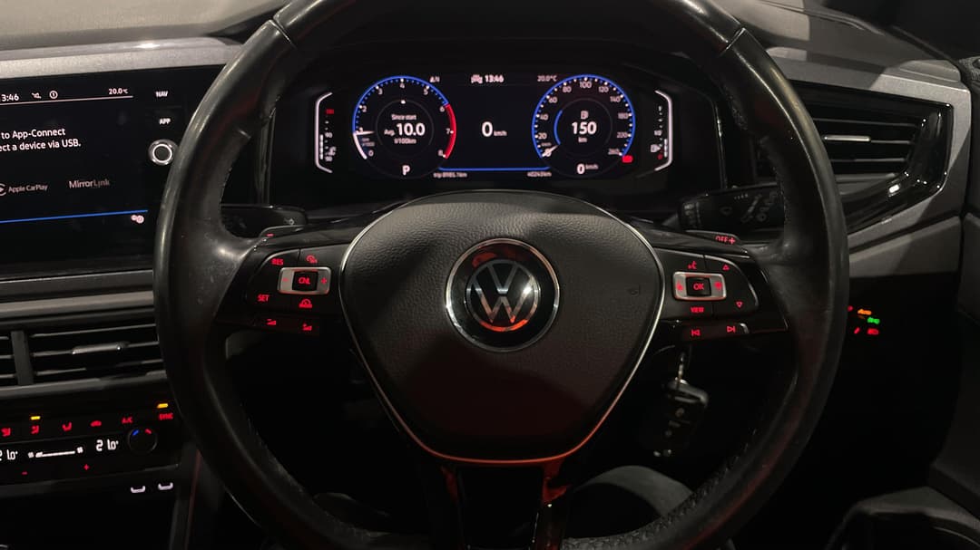 2020 Volkswagen Polo 85tsi Style, Automatic, 40243 km, Steering Wheel Close-up