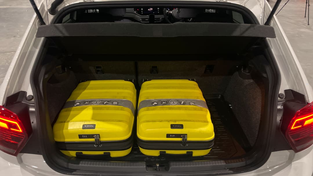 2020 Volkswagen Polo 85tsi Style, Automatic, 40243 km, Boot Inside View with Luggage
