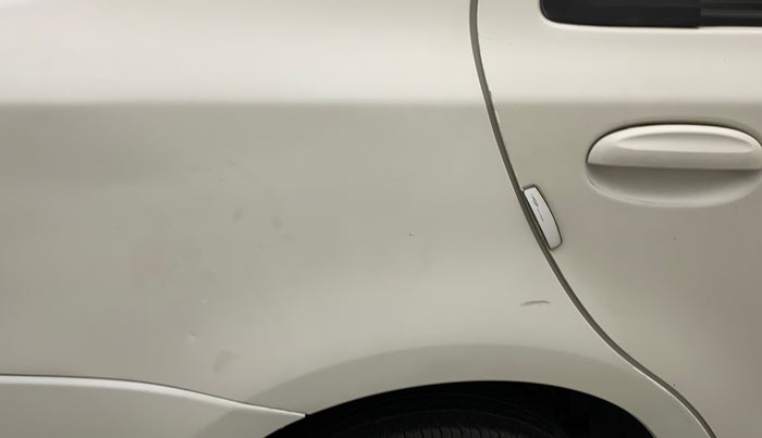 2012 Toyota Etios G, Petrol, Manual, 75,209 km, Right quarter panel - Minor scratches