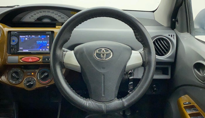 2012 Toyota Etios G, Petrol, Manual, 75,209 km, Steering Wheel Close Up