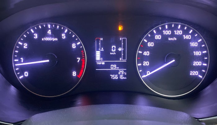 2017 Hyundai Elite i20 ASTA 1.2, Petrol, Manual, 75,615 km, Odometer Image