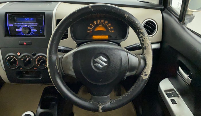 2013 Maruti Wagon R 1.0 LXI CNG, CNG, Manual, 1,14,540 km, Steering Wheel Close Up