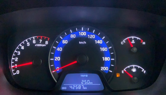 2014 Hyundai Xcent BASE 1.2, Petrol, Manual, 43,320 km, Odometer Image