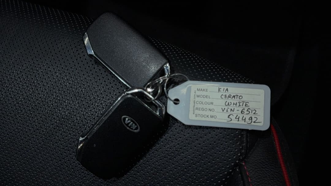 2020 Kia Cerato Gt Safety Pack, Automatic, 123234 km, Key Close-up