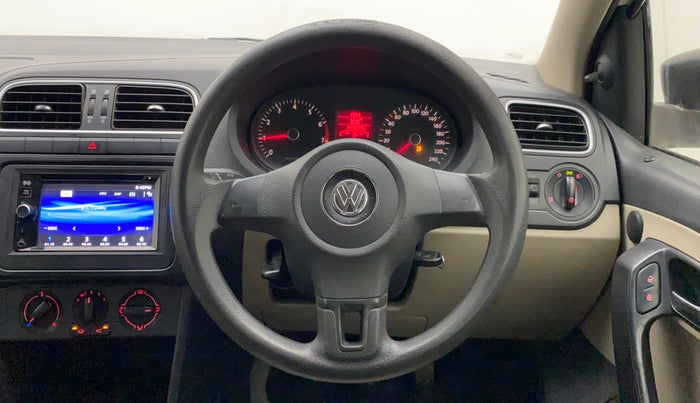 2011 Volkswagen Polo TRENDLINE 1.2L PETROL, Petrol, Manual, 1,14,373 km, Steering Wheel Close Up