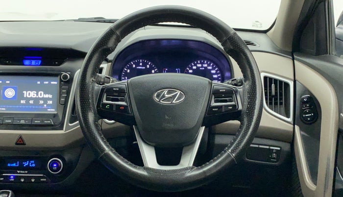 2017 Hyundai Creta SX PLUS AT 1.6 PETROL, Petrol, Automatic, 71,174 km, Steering Wheel Close Up