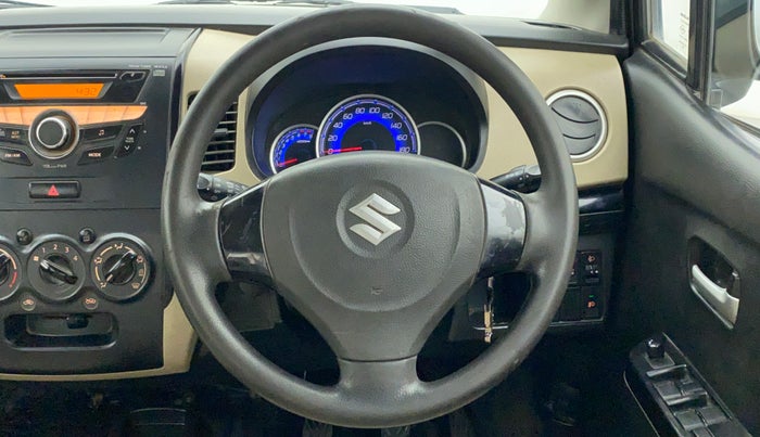 2017 Maruti Wagon R 1.0 VXI, Petrol, Manual, 75,779 km, Steering Wheel Close Up