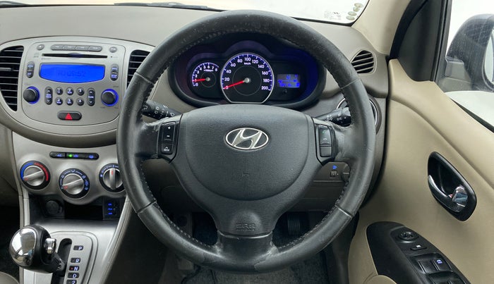 2013 Hyundai i10 ASTA 1.2 AT SUNROOF, Petrol, Automatic, 50,536 km, Steering Wheel Close Up