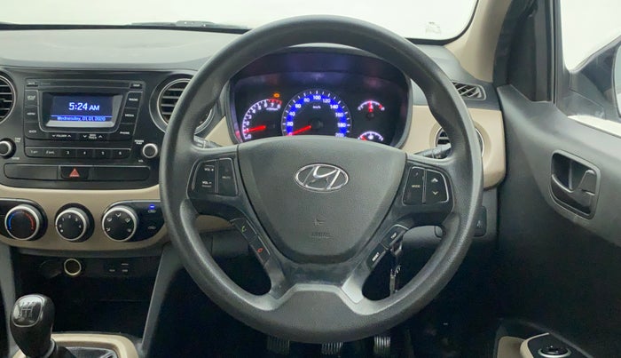 2017 Hyundai Xcent E+, CNG, Manual, 61,291 km, Steering Wheel Close Up