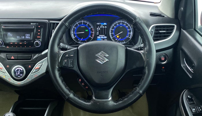 2016 Maruti Baleno ZETA 1.2 K12, Petrol, Manual, 24,848 km, Steering Wheel Close Up