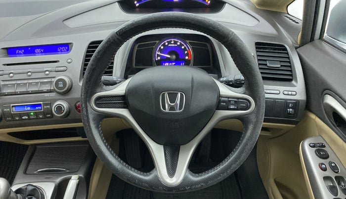 2010 Honda Civic 1.8L I-VTEC V MT, Petrol, Manual, 1,12,814 km, Steering Wheel Close Up