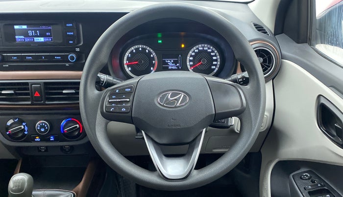 2021 Hyundai AURA S 1.2, Petrol, Manual, 39,462 km, Steering Wheel Close Up