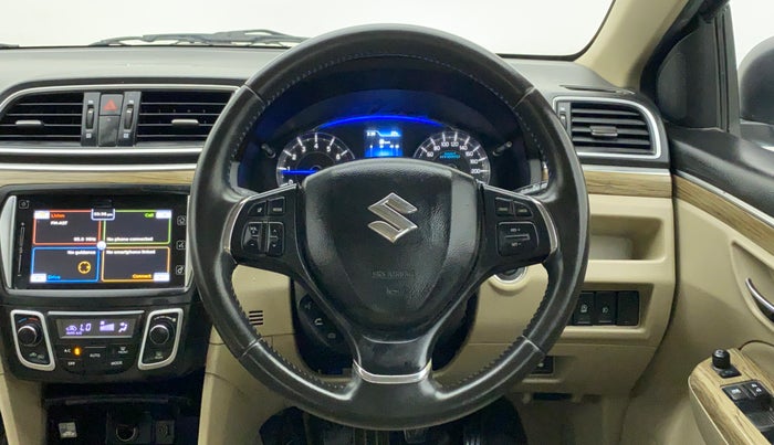 2018 Maruti Ciaz ALPHA  AT 1.5 SHVS PETROL, Petrol, Automatic, 80,362 km, Steering Wheel Close Up
