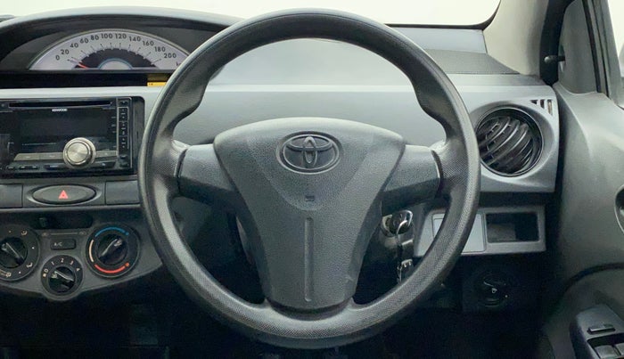 2012 Toyota Etios G, Petrol, Manual, 90,309 km, Steering Wheel Close Up